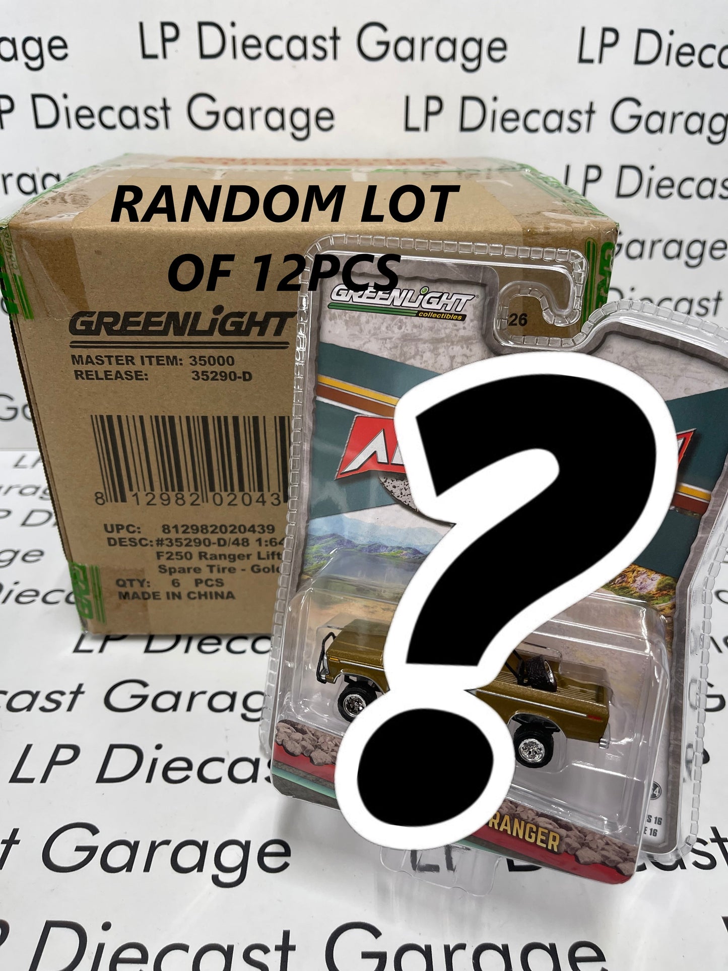 GREENLIGHT Random Lot of 12 Pieces 1:64 Diecast Mystery Box