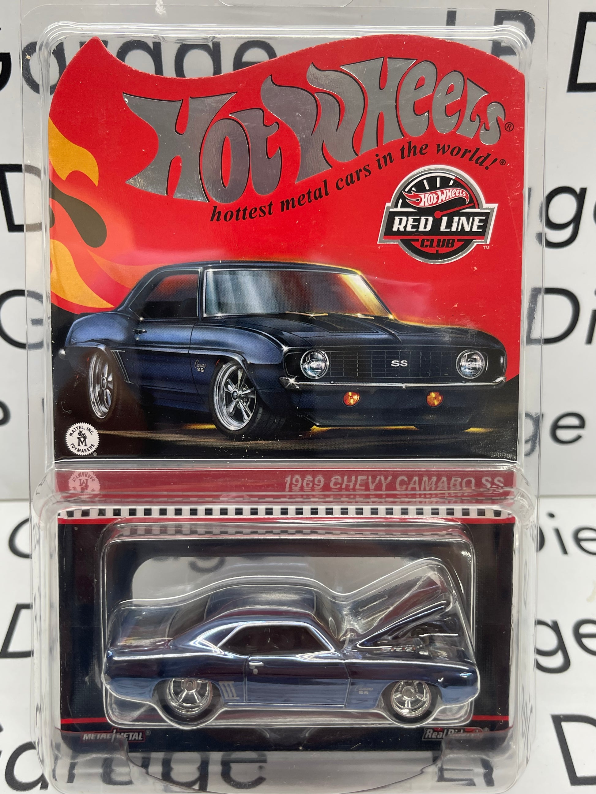 HOT WHEELS 1969 Chevrolet Camaro SS Redline Club RLC Blue 1:64 Diecast