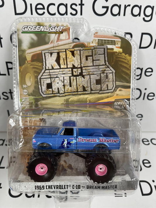 GREENLIGHT King of Crunch 1969 Chevrolet C-10 Dream Master 1:64 Diecast