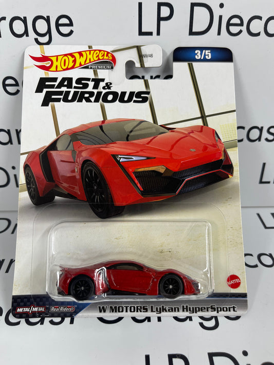 HOT WHEELS W Motors Lykan Hypersport Red Fast & Furious 1:64 Diecast