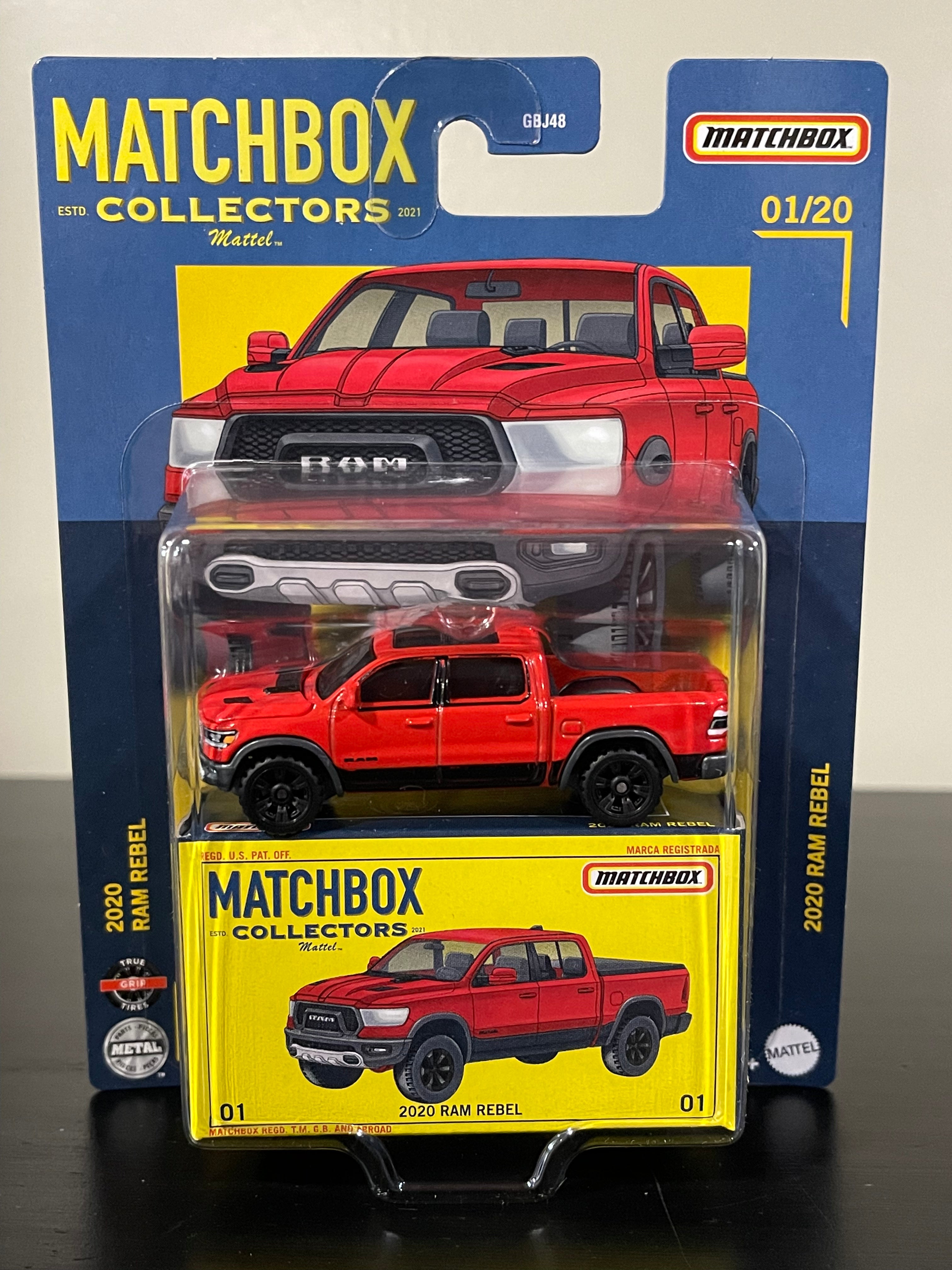 MATCHBOX Collectors #1 2020 Ram Rebel Truck Red 1:64 Diecast – LP ...