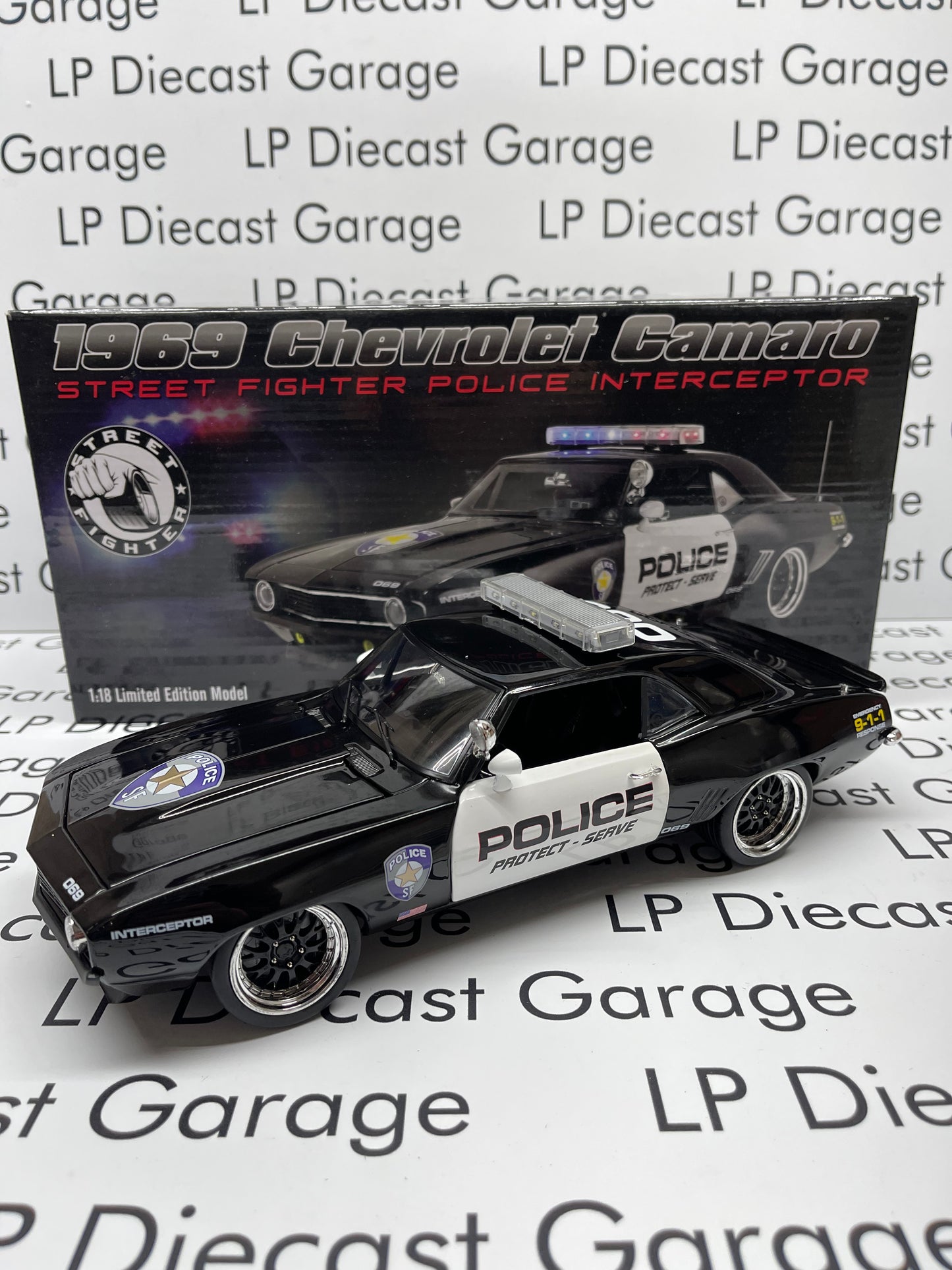 GMP 1969 Chevrolet Camaro Street Fighter Police Interceptor 18935 1:18 Diecast