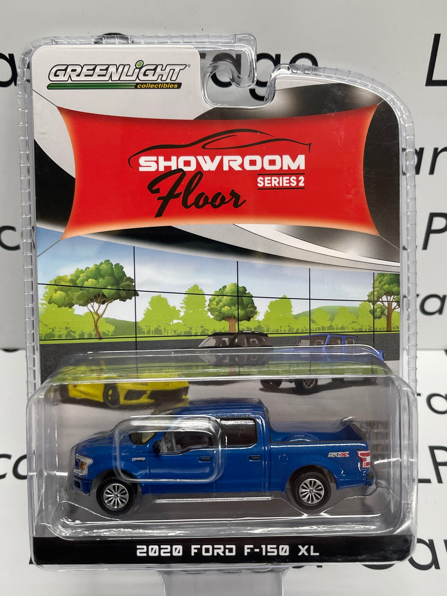 GREENLIGHT 2020 Ford F-150 XL Blue Showroom Floor Series 2 1:64 Diecast