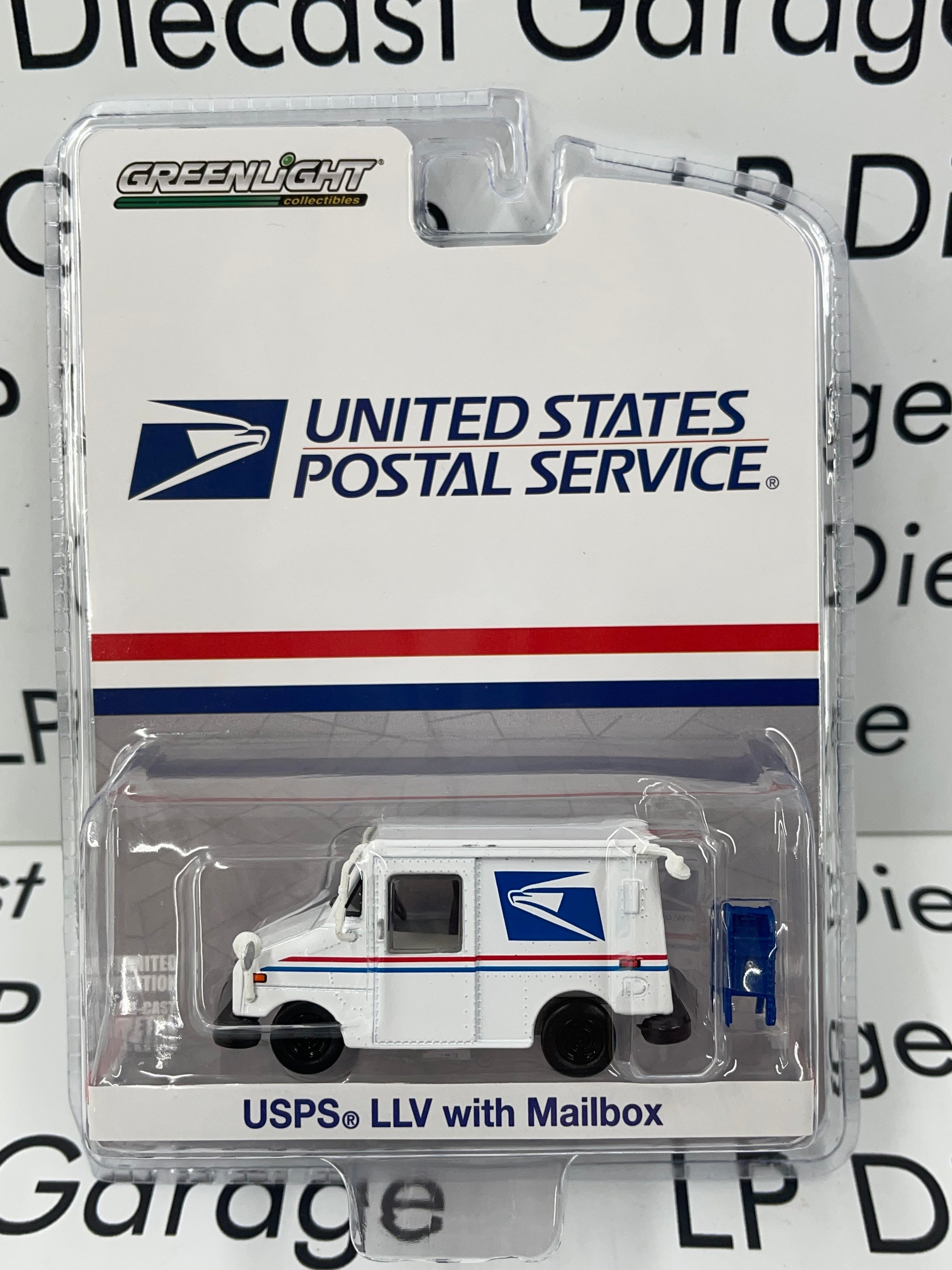 Greenlight United States Postal Service Usps Long Life Postal Delivery Lp Diecast Garage 3545