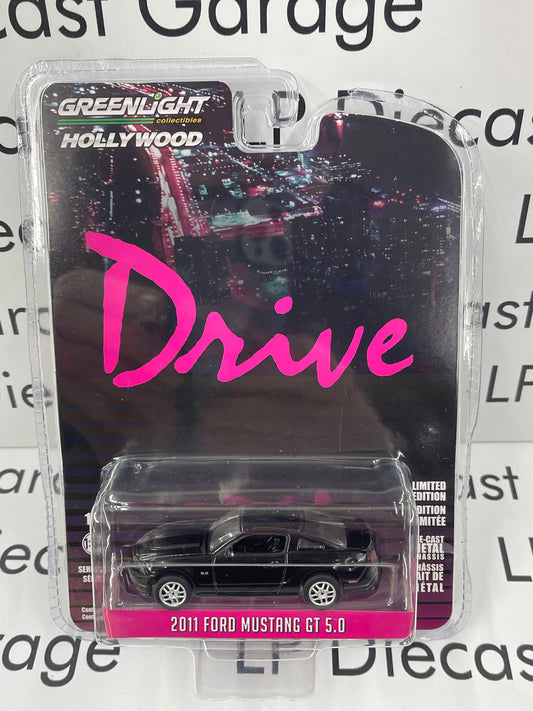 GREENLIGHT 2011 Ford Mustang GT Black 5.0 Drive Movie Car 1:64 Diecast Hollywood